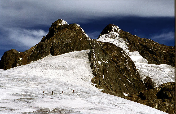 The highest summit of Mount Rwenzori