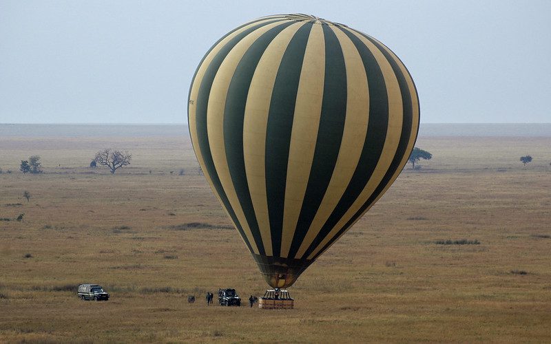 Rwanda is offering air balloon Rides at Akagera Park