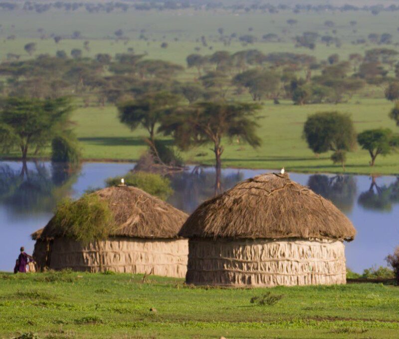 Luxury glamping tent in the Masai Mara with stunning wildlife views and comfortable amenities for a unique safari experience.