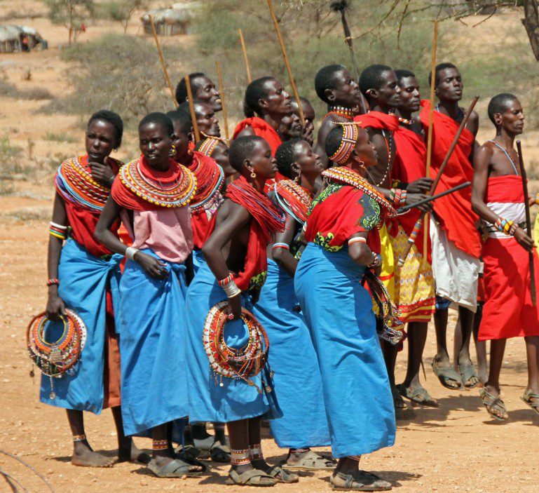 Maasai people Maasai people in traditional attire, showcasing their vibrant culture and rich heritage in Kenya.