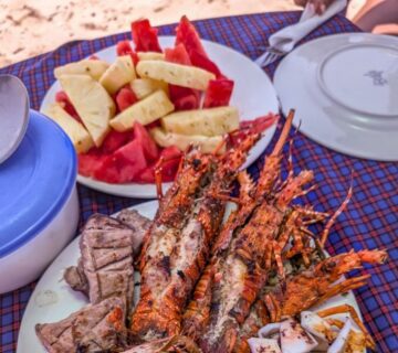Delicious local meal served in Zanzibar with traditional flavors 