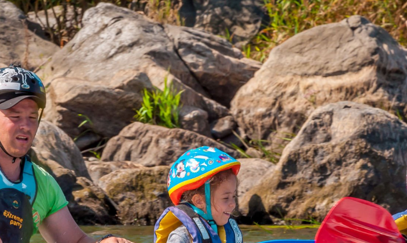Family-friendly rafting on Uganda's Nile River