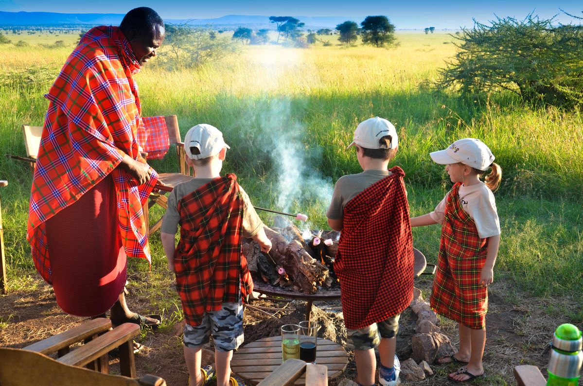 visiting Maasai villages with your travel group.