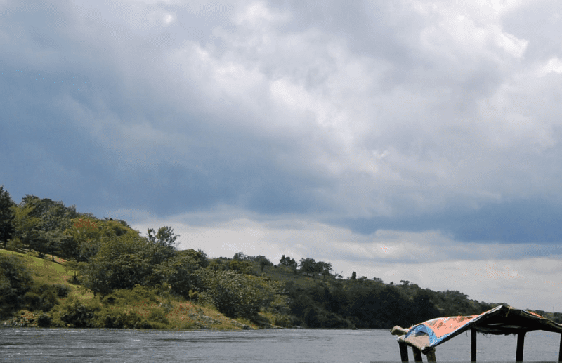 rafting-nile Rafting through Nile rapids at golden hour, sunlight glistening on water.