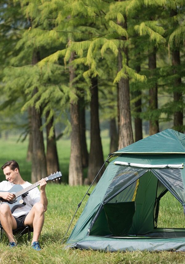 ChatGPT said: A luxurious safari tent set up in the wilderness, offering a unique blend of adventure and comfort.