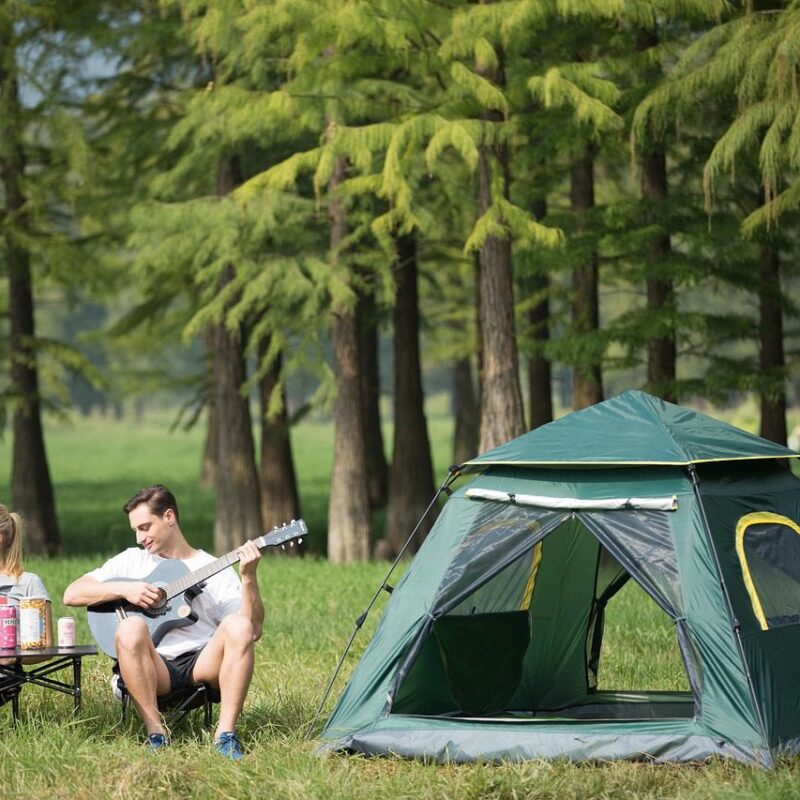 ChatGPT said: A luxurious safari tent set up in the wilderness, offering a unique blend of adventure and comfort.