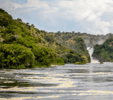 Adventurers rafting on Rwanda’s Nyabarongo River—How safe is white water rafting here? Guides ensure safety with helmets and life jackets.