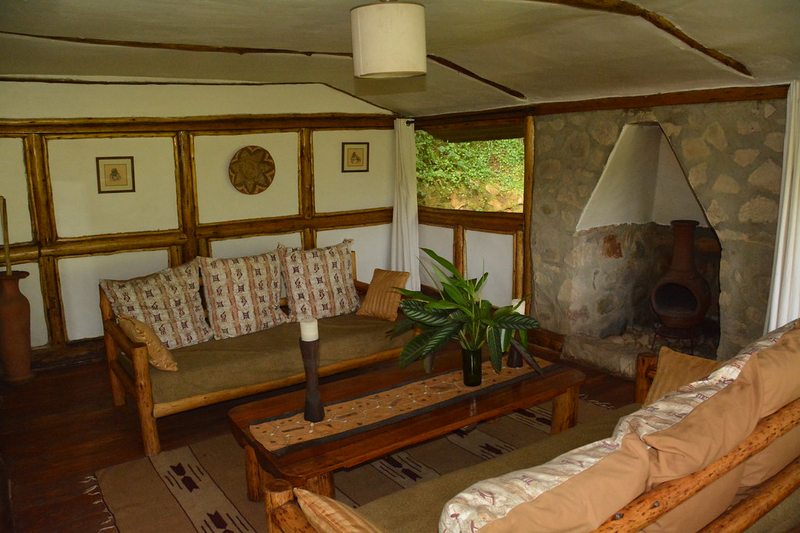 Lodge interior near the Buhoma sector of Bwindi Impenetrable National Park