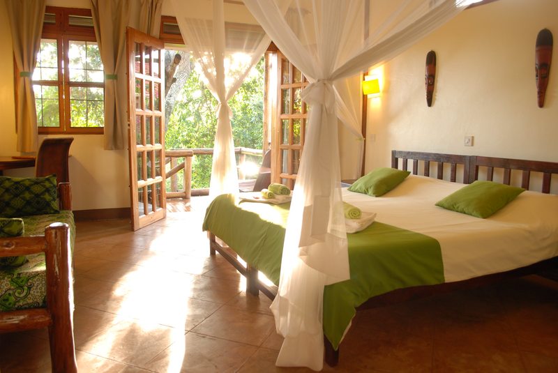 Comfortable family friendly lodge room in Entebbe, Uganda