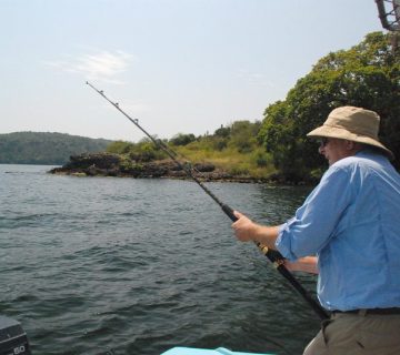 Boat excursion on Lake Victoria, Uganda