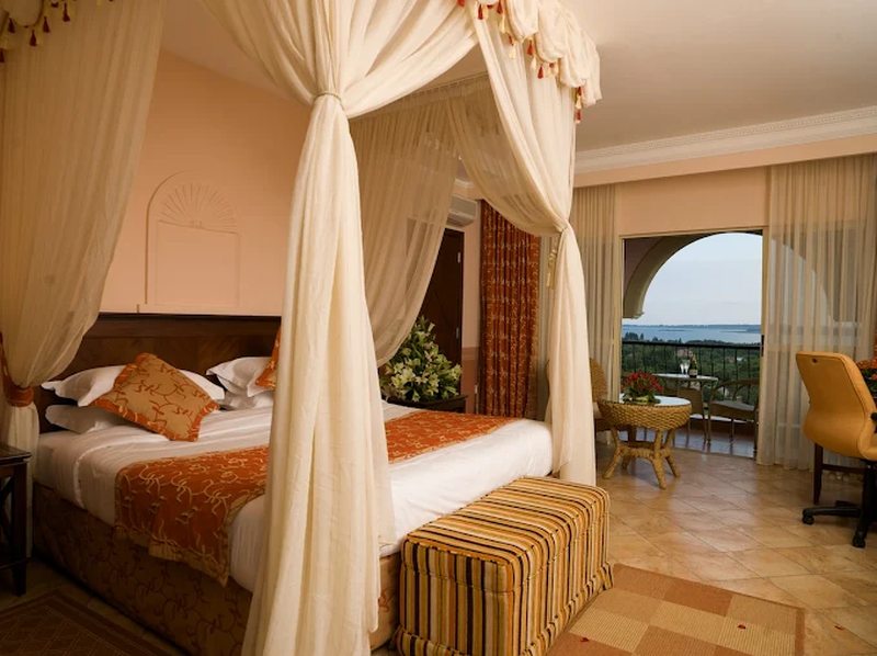 Lakeside resort room overlooking Lake Victoria Lakeside resort room overlooking Lake Victoria