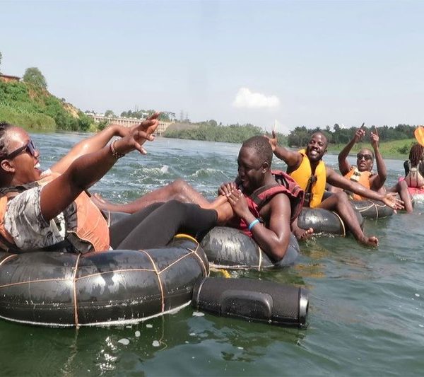 Tubing on the Nile near Jinja, Uganda