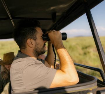 Birdwatching Inside a Safari Vehicle