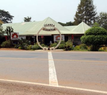 Standing on the Equator in Uganda